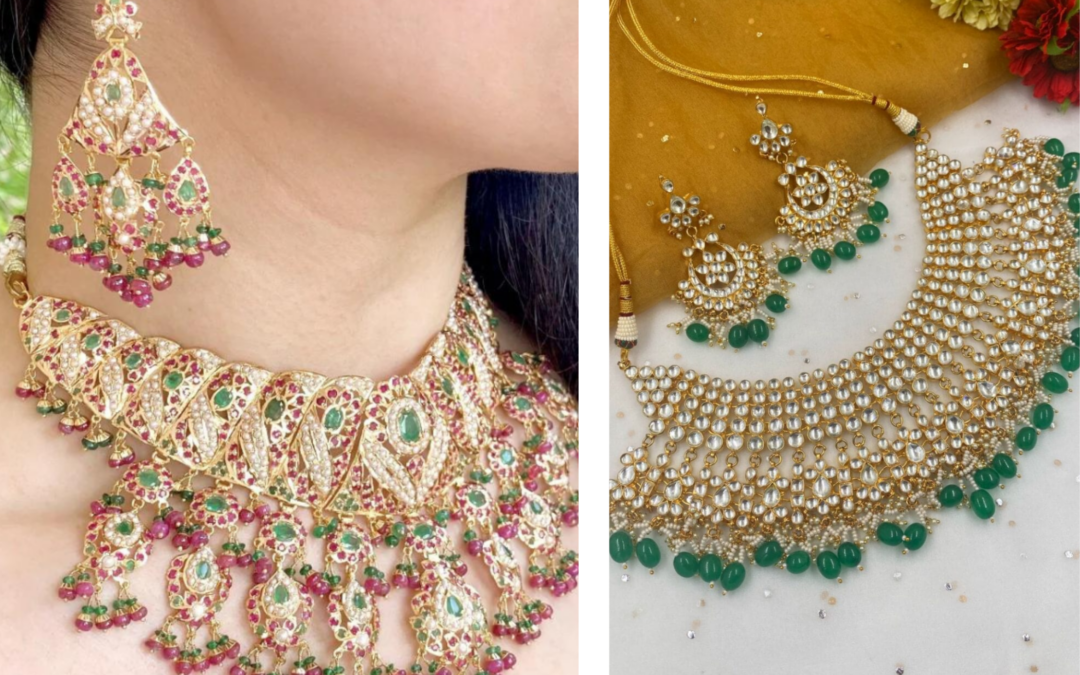 Sparkling Splendor: Adorn Your Bridal Lehenga Choli with Exquisite Jadau Jewellery